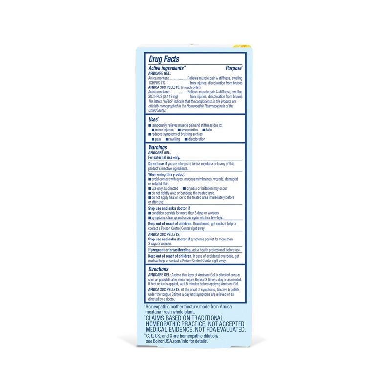 Boiron Arnicare Gel/MDT Value Pack Homeopathic Medicine For Pain Relief  -  2.6 oz + 80 Gel+Pellet, 2 of 5