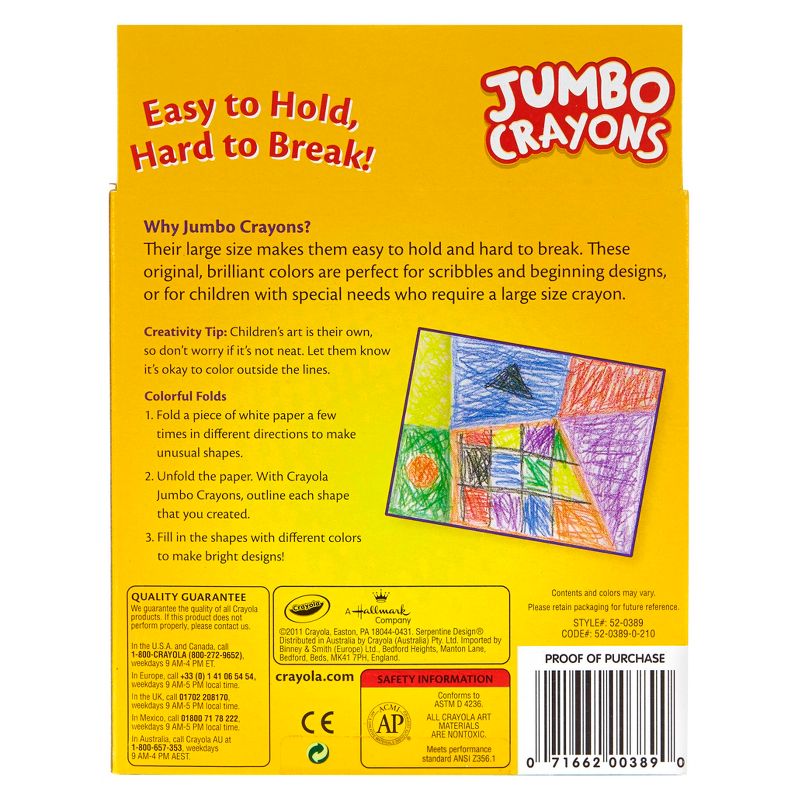 Crayola 8ct Jumbo Crayons, 4 of 5
