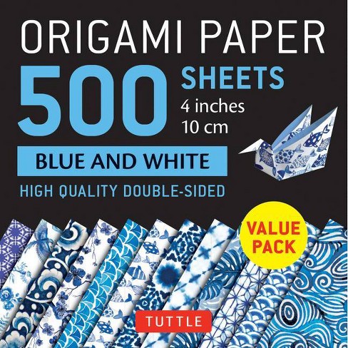 Origami Paper 500 Sheets Blue And White 4 10 Cm By Tuttle Publishing Loose Leaf Target