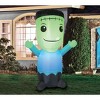 Occasions 5' Inflatable Monster, 5 ft Tall, Multicolored - 2 of 3