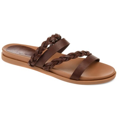Journee Women's Colette Medium and Wide Width Flat Sandals