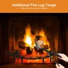Aoodor Fire Grate Log Grate, Round Spider Wagon Wheel Firewood Grates - 3 of 4