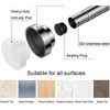 LunaLulinlk Adjustable 43" ~ 72" Stainless Steel Tension Shower Curtain Rod, No Drill - Matt Nickle - 3 of 4