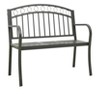 Patio Bench with a Table 49.2" Steel Gray - 3 of 4