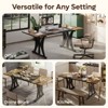 Bestier 70'' Rectangular Dining Table for 6-8 People Wooden Kitchen Table with Metal Legs Computer Desk - 2 of 4