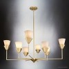 Urban Ambiance Luxury Posh Indoor Chandelier,  14-3/8''H x 40"W x 40''D,  Soft Gold Finish, UHP5043 - 4 of 4