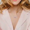 EVERLY JEWELRY  |   Sterling Silver 2 5/8 CT TGW Created Pink Sapphire Created White Sapphire Fashion Pendant With Chain - 4 of 4