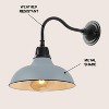 JONATHAN Y Aurora Farmhouse Industrial Indoor/Outdoor Iron LED Gooseneck Arm Outdoor Sconce - 3 of 4