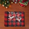 Unique Bargains Christmas Place Mats Flax Red Black Khaki 13"x17.7" 2 Pcs - 2 of 4