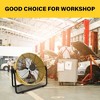 BestParts 20" Heavy Duty Industrial Drum Fan, 3-Speed High Velocity Floor Fan, Yellow - 2 of 4