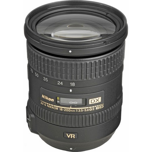 Nikon Af-s Dx Nikkor 18-200mm F/3.5-5.6g Ed Vr Ii Zoom Lens 0.22x