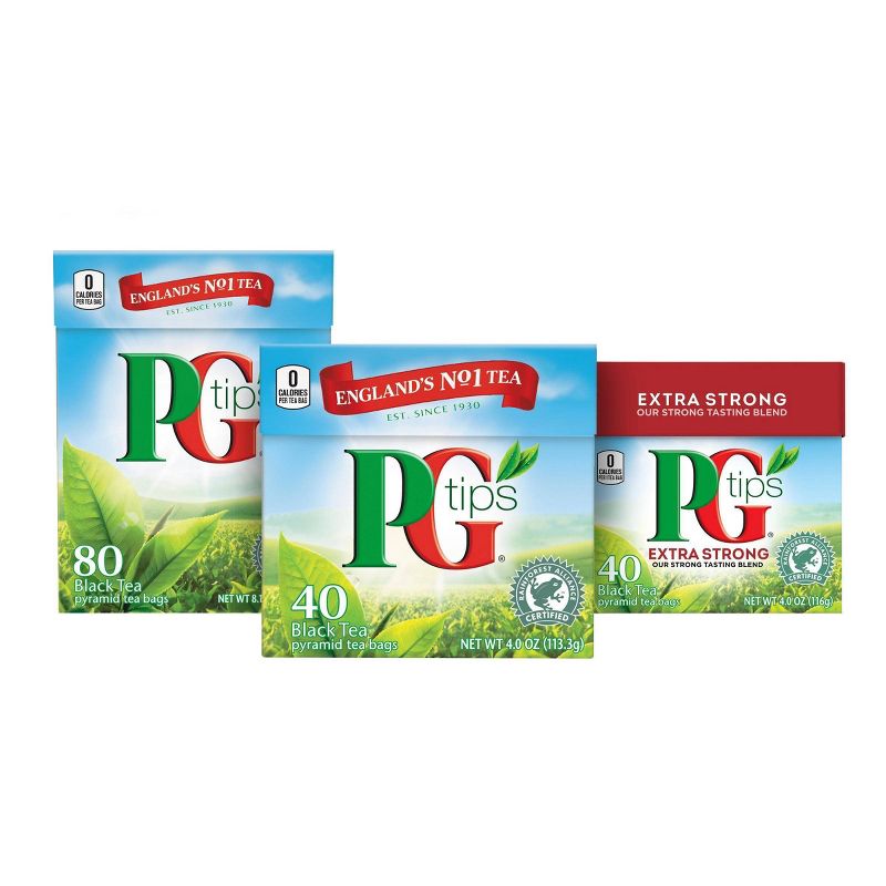 PG tips Premium Black Tea Black Tea Pyramid Tea Bags - 40ct, 5 of 7