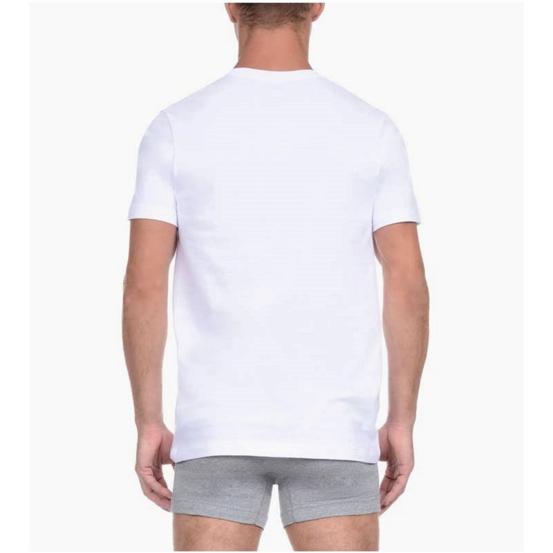 2(X)IST Men's White Color 100% Cotton Essential Cotton Crewneck T-Shirt 3-Pack, 3 of 4