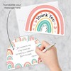 Big Dot of Happiness Hello Rainbow - Shaped Thank You Cards - Boho Baby Shower and Birthday Party Thank You Note Cards with Envelopes - Set of 12 - 2 of 4