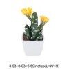 Unique Bargains Artificial Plants Multi-Head Cactus Plastic 3.03"x3.03"x6.30" 1 Pcs - 3 of 4