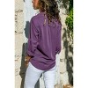 Mocamel Women's Pure Color Lapel Long Sleeve Loose Fit Cotton Shirt for Elegant Office Wear - 2 of 4