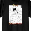 Cowboy Bebop Faye Gradient Text Crew Neck Short Sleeve Men's Black T-shirt - 2 of 3