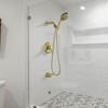 Cobbe Single Handle Wall Mount Bathroom Shower Set with 10 Settings Handheld Shower and Tub Spout  Brushed Gold with Valve and 59-Inch Hose - 2 of 4