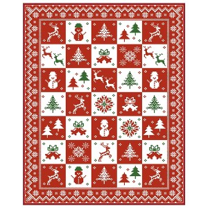 Abynow Geometric Modern Loomed Machine Washable Area Rug - 1 of 4