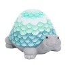 Transpac Terracotta Blue Green Glazed Ombre Turtle Figurines Set of 3 Home and Garden Decorations - 4 of 4