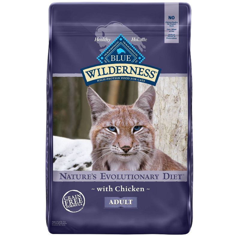 Blue Buffalo Wilderness Grain Free with Chicken Adult Premium Dry Cat Food, 1 of 7