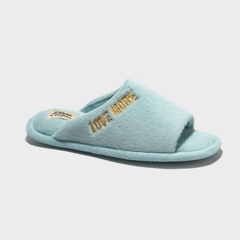 Dluxe By Dearfoams Women's Love More Slippers - Mint Green : Target