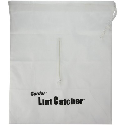 Gardus White Lint Catcher Bag with Zipper