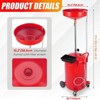 8 Gallon Waste Oil Drain Tank with Wheels, Adjustable Funnel Height 38-65 Inches, Built-in Toolbox, Large Capacity for Garages Auto Repair Shops - 3 of 4