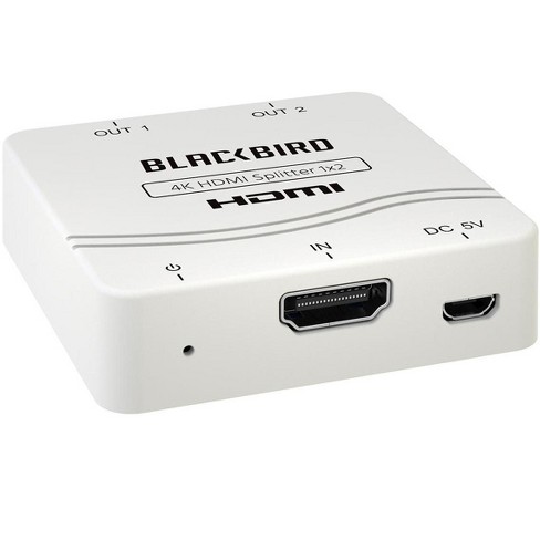 Monoprice Blackbird 4k/1080p 1x2 Hdmi Splitter | 4k@30hz, 1 Onto 2 Displays, Usb Powered, For Ps4, Apple Tv, Roku, 360, Laptop : Target
