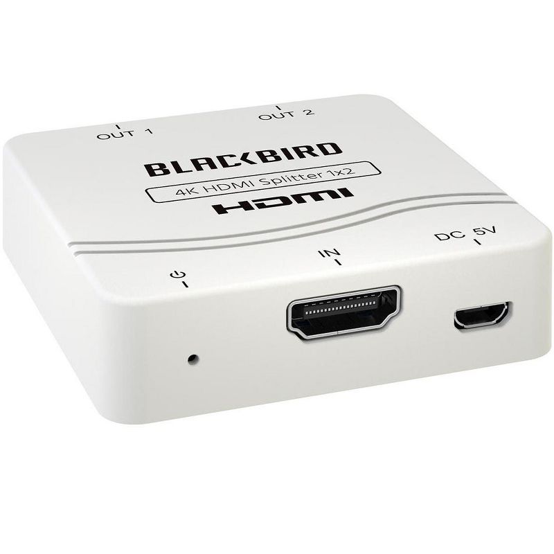 Monoprice Blackbird 4K/1080p 1x2 HDMI Splitter | 4K@30Hz, 1 Source onto 2 Displays, USB Powered, For PS4, Apple TV, Roku, Xbox 360, Laptop, 1 of 6