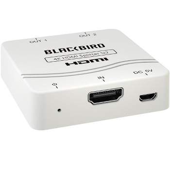 Monoprice Blackbird 4K/1080p 1x2 HDMI Splitter | 4K@30Hz, 1 Source onto 2 Displays, USB Powered, For PS4, Apple TV, Roku, Xbox 360, Laptop
