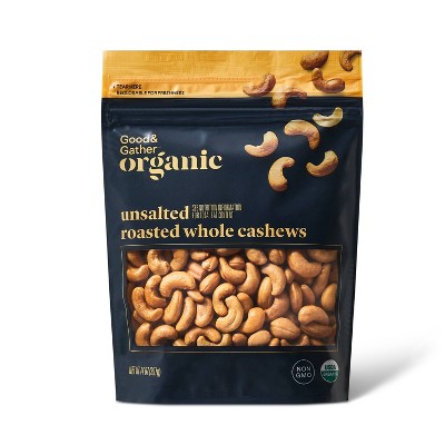 Organic Unsalted Roasted Whole Cashews - 14oz - Good & Gather™