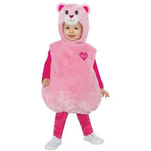 Halloween Express Toddler Build-A-Bear Pink Cuddles Teddy Belly Costume - 1 of 2