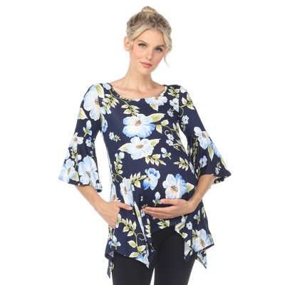 Maternity Roche Tunic -White Mark