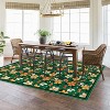 Washable Boho Floral Runner, Non-Slip, Low Pile, Soft Throw Rug for Entryway, Kitchen, Front Door, Kids Room, Indoor Mat. - 3 of 4