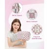 Narwey Birthday Gifts for Teen Girls Kids Women Personalized Initial Checkered Makeup Bag - 4 of 4