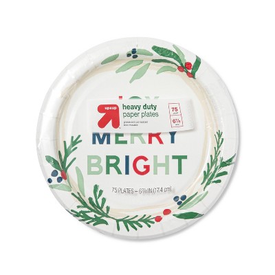 Holiday Disposable Dinnerware Plate - 7" - 75ct - up & up™