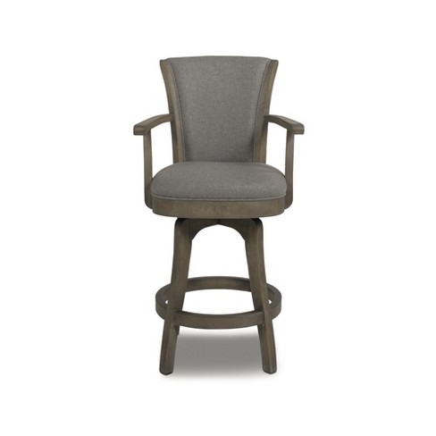 Jennifer Taylor Home Williams 27 inch Swivel Counter Height Bar Stool Dark Heathered Grey Linen