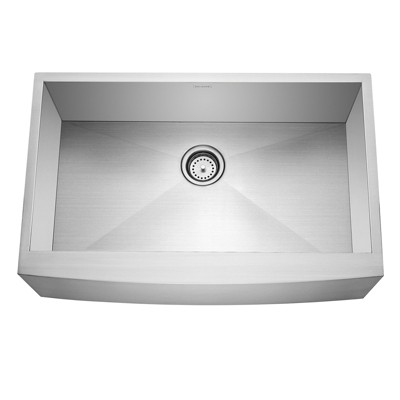 33" Stainless Steel Farmhouse Apron Single Bowl Kitchen Sink