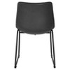 Set of 2 Laslo Modern Upholstered Faux Leather Dining Chairs - Saracina Home - 3 of 4