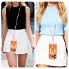 Vena Phone Lanyard Crossbody Phone Strap, Universal Cell Phone Lanyard Strap with Adjustable Lanyard for Phone Neck Holder for iPhone Android, Pink - 2 of 4