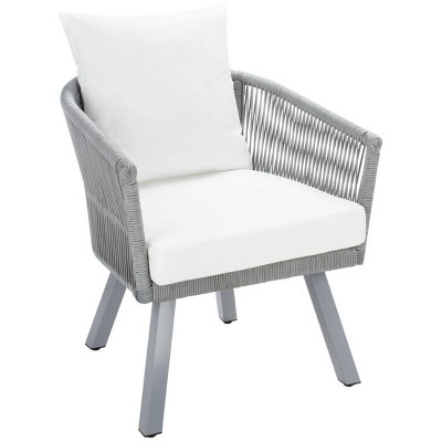 Belmi 4-Piece Grey/Beige Rope-Detailed Outdoor Patio Set