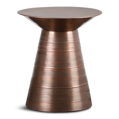 copper side table target