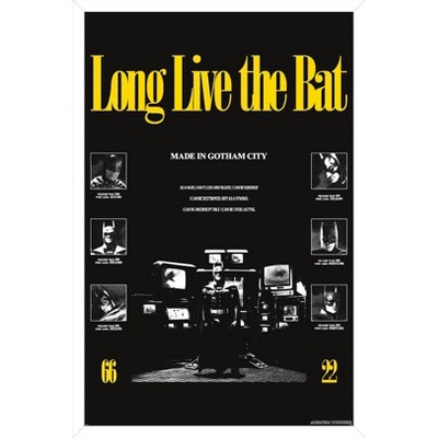 Trends International DC Comics Batman: 85th Anniversary - Long Live The Bat (Batman Collage) Framed Wall Poster Prints