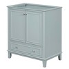 MAYEERTY 30" Bathroom Vanity without Sink Multi-functional Cabinet Doors Drawer Solid Frame MDF Green - 2 of 4
