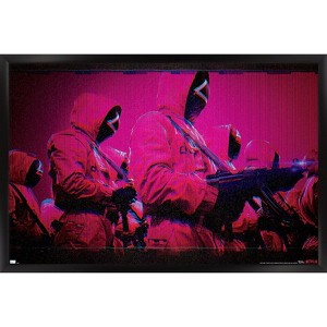 Trends International Netflix Squid Game: Season 2 - Red Guards Framed Wall Poster Prints - 1 of 4