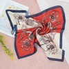 Anna-Kaci Silk Feeling Hair Scarf Small Square Satin Head Scarf Neckerchief Women 23 Inches - 4 of 4
