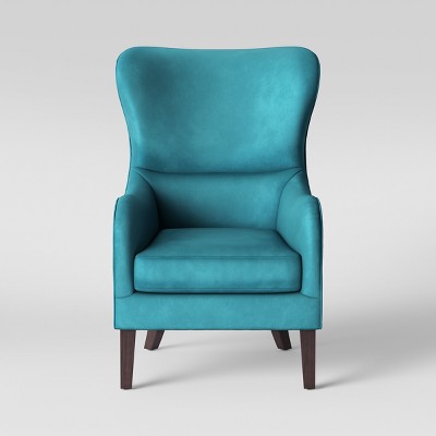 Torenia Wingback Chair Velvet Teal Opalhouse Target Inventory