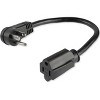 StarTech.com - Power Extension Cord - Right Angle NEMA 5-15P to NEMA 5-15R - 2 of 2