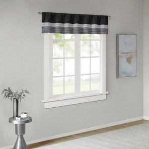 18"x50" Salem Polyoni Pintuck Window Valance - Madison Park - 1 of 4
